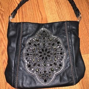 Brighton Anju Anju Beaded Soft Bucket Purse-AMAZING CONDITION! $400 value!